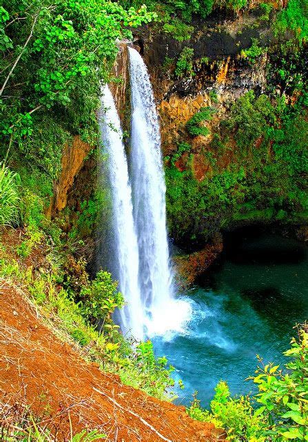 Wailua Falls Kauai Beautiful Waterfalls Waterfall Places To See