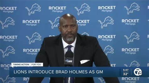 Lions Introduce Brad Holmes As Gm Youtube