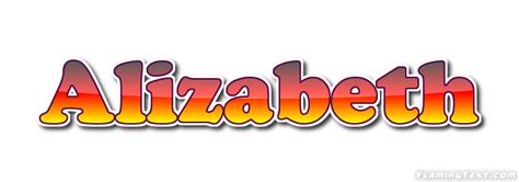 Alizabeth ロゴ フレーミングテキストからの無料の名前デザインツール