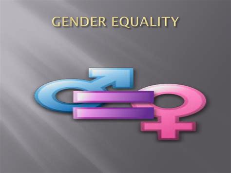 PPT GENDER EQUALITY PowerPoint Presentation Free Download ID