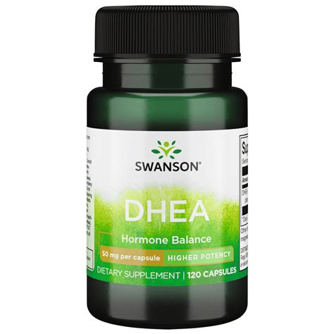 swanson dhea dehydroepiandrosterone capsules 50 mg 120 count