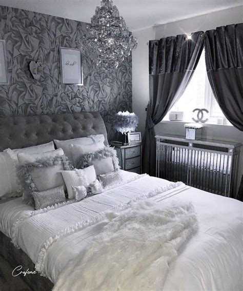 75 Awesome Gray Bedroom Ideas Will Inspire You Crafome Glam Bedroom