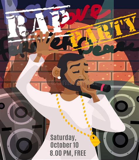 Rap Concert Poster Stock Vector Illustration Of Dance 74371032