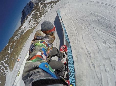 Tim Humphreys With A Kinked Rail Gopro Selfie In