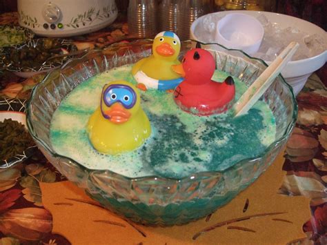 This ducky baby shower punch is the classic baby shower punch that is perfect for any party. Halloween Bath Tub Punch at the baby shower | Baby shower ...