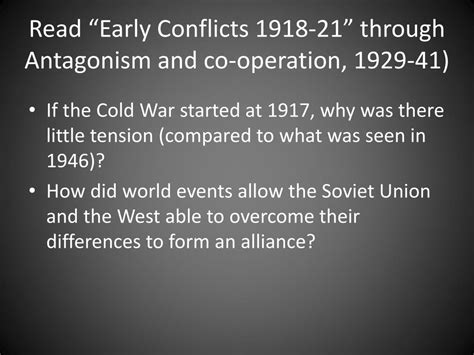 Ppt Topic Review Of The Origins Of The Cold War Powerpoint