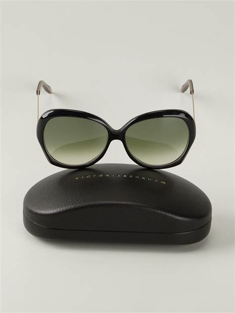 Victoria Beckham Oversized Sunglasses In Black Lyst