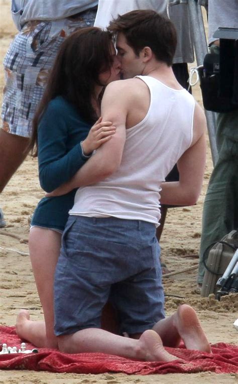 Kristen Stewart And Robert Pattinson From The Twilight Saga Behind The