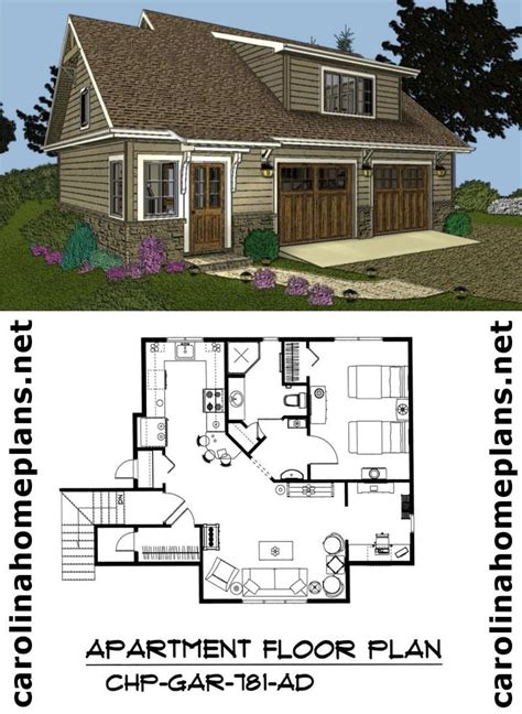 This garage apartment plan exudes classic farmhouse style. 3 Bedroom Garage Apartment Plans - WoodWorking Projects & Plans