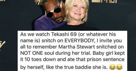 Snoop Dogg Posted A Martha Stewart Prison Meme To Make Fun Of Tekashi