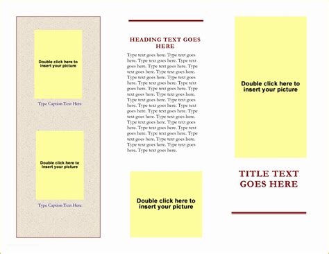 Word 2007 Tri Fold Brochure Template Asmeva