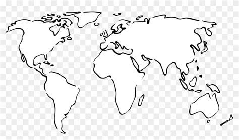 Blank World Map Clip Art