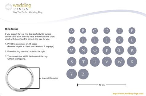 Wedding Rings Sizes Chart Wedding
