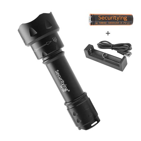 Securitying Infrared Ir 850nm Night Vision Led Flashlight Torch 38mm