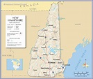 Reference Maps of New Hampshire, USA - Nations Online Project