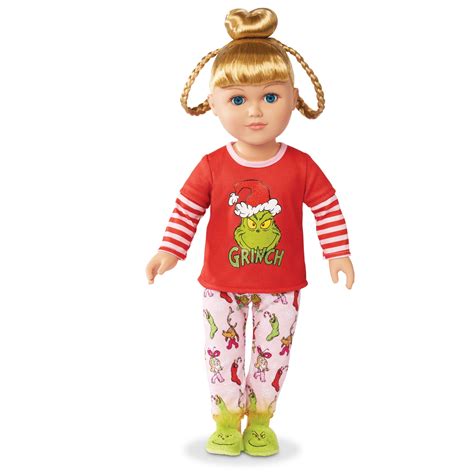 My Life As Poseable Grinch Sleepover 18 Inch Doll Blonde Hair Blue