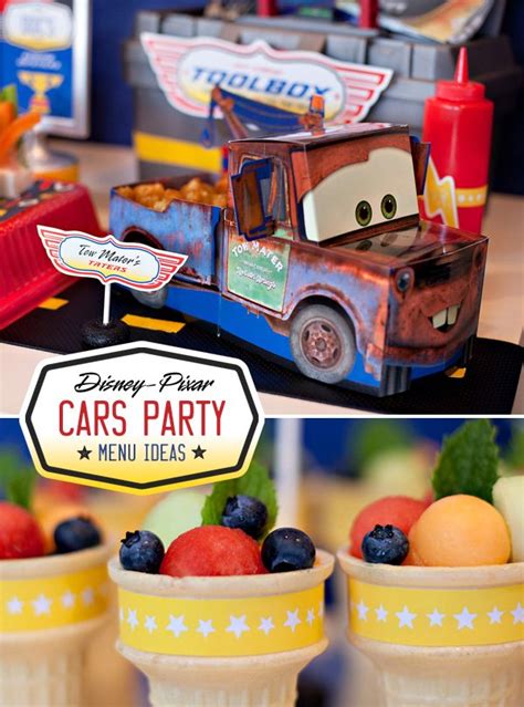 Continue to 25 of 25 below. 10 {Simple & Fun!} Disney Cars Party Food Ideas // Hostess ...