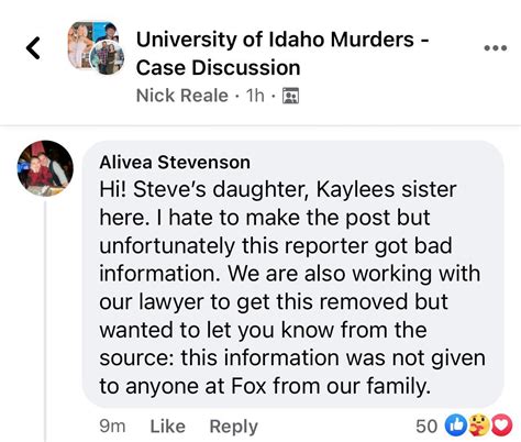 Fox News Information On What Kaylees Dad Said Is Incorrect How She Was Killed Kaylee Sister
