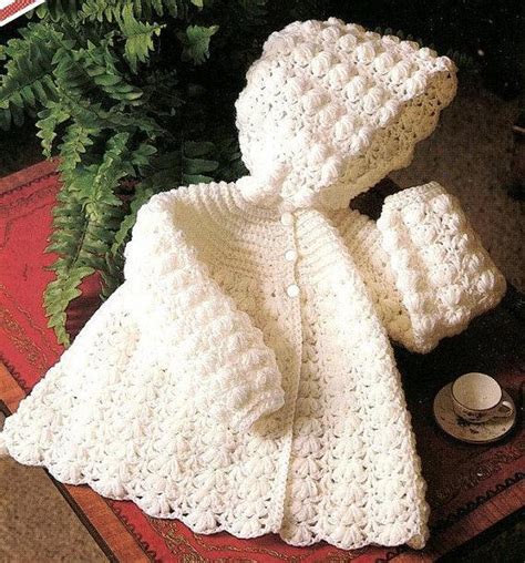 Crochet Pattern Vintage Baby Sweater Craftsy Baby Sweater Patterns