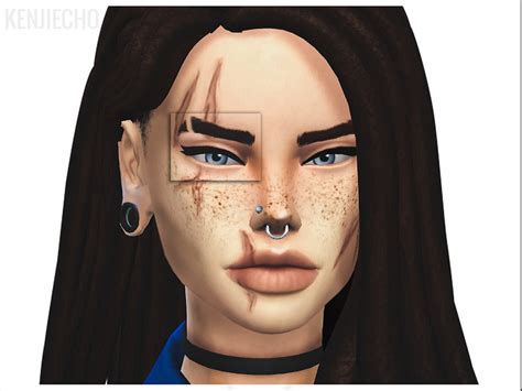The Sims Resource Maxis Match Eyebrow Cut Right