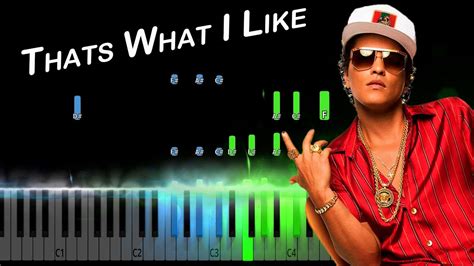 Bruno Mars Thats What I Like Piano Tutorial Youtube