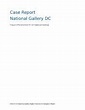 National Gallery Case Report.docx - Case Report National Gallery DC ...