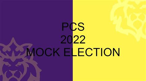 Mock Election Press Conference Youtube