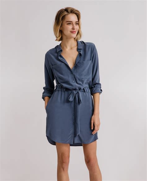 Pin By Clotilde On Summer Looks In 2021 Silk Shirt Dress Shirt Dress