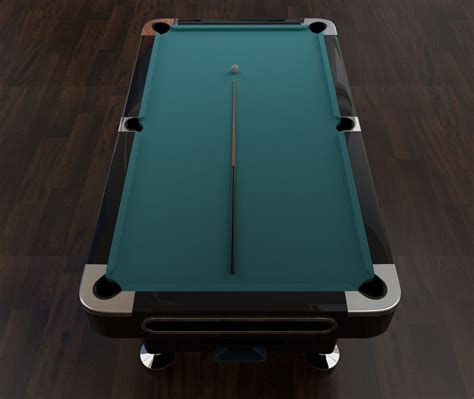 3d Model Billiard Pool Table Cgtrader