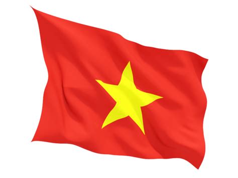 Fluttering Flag Illustration Of Flag Of Vietnam