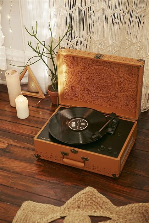 Crosley X Uo Keepsake Embossed Portable Usb Vinyl Record Player