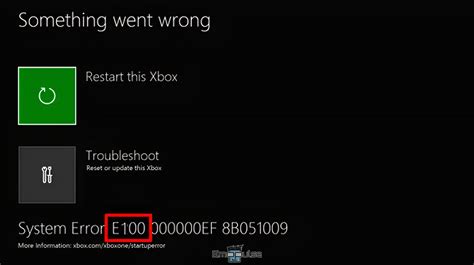 How To Solve Xbox System Error E100 Quick Fix — Emopulse