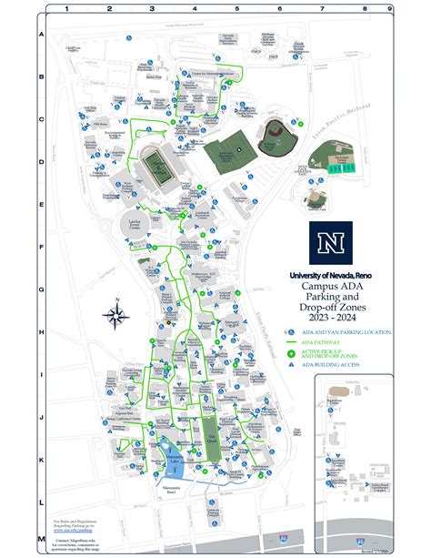 Parking Maps Parking Services University Of Nevada Reno