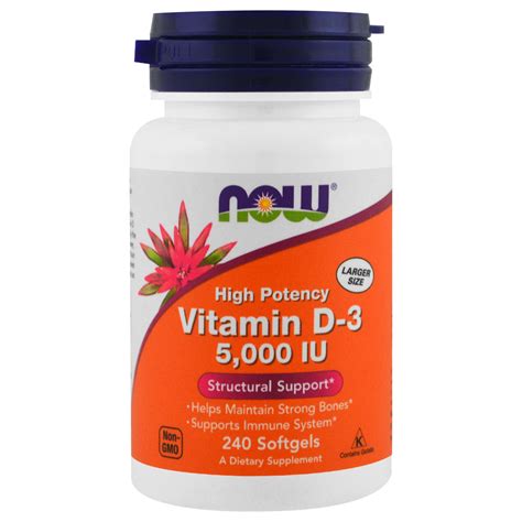 Buy Now Vitamin D3 5000 Iu Online 240 Softgels
