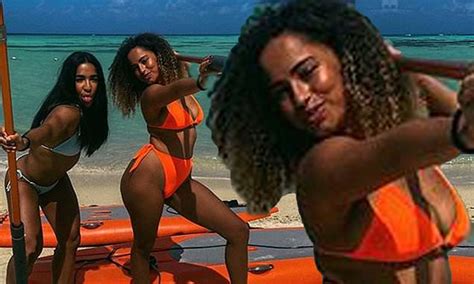 Love Island S Amber Gill Sizzles In An Orange Bikini In Throwback Snap From Caribbean Trip