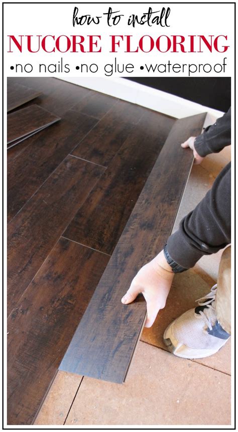 It is a sort of floating floor which is installed on a foamy platform and unattached to the subfloor beneath it. How to Install NuCore Flooring