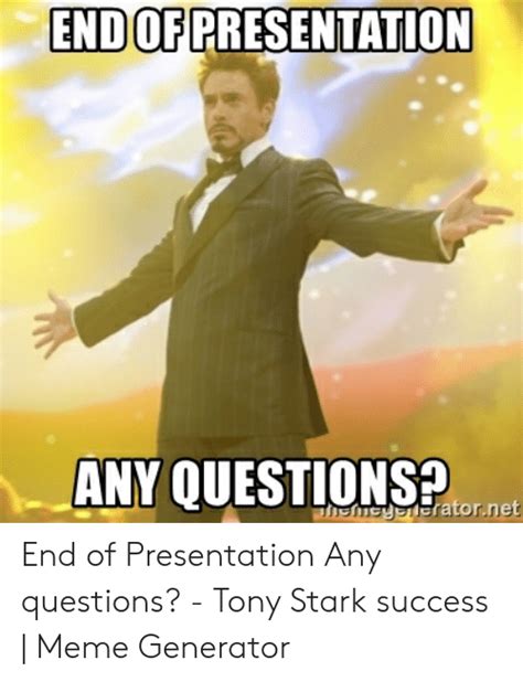 Endof Presentation Any Questions Jnemcgerleratornet End Of Presentation Any Questions Tony