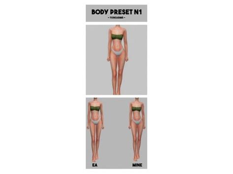 Body Preset N1 By Toskasims The Sims 4 Download Simsdomination