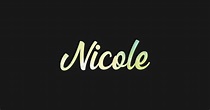 Nicole name art - Nicole - Sticker | TeePublic