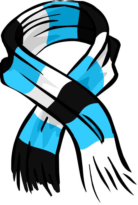 Blue Striped Scarf (ID 3035) - Club Penguin Wiki - The free, editable encyclopedia about Club png image