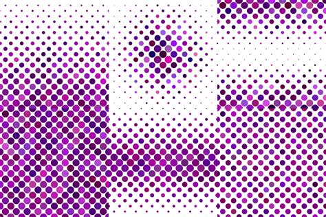 24 Purple Dot Patterns Ai Eps  5000x5000