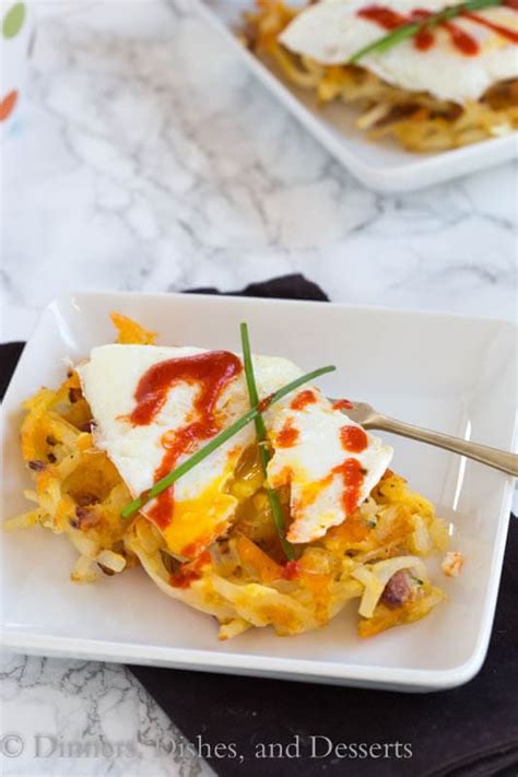 Season with salt and pepper, to taste. Bacon & Cheese Hash Brown Waffles - Dinners, Dishes, and ...