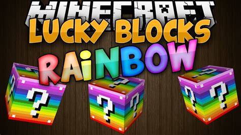 Minecraft Mod Showcase Rainbow Lucky Blocks Mega Unlucky Spider