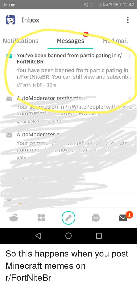 111 56 1 247 Inbox Notif Cations Messages Il Youve Been Banned From