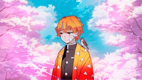 Sad Zenitsu Agatsuma Painting Wallpaper Hd Anime 4k