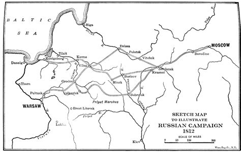 Sketch Map Of The Russian Campaign