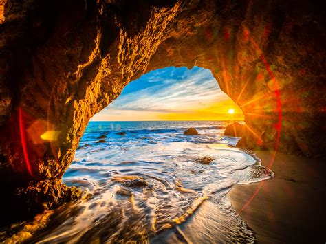 Malibu Sea Cave Sunset El Matador State Beach Fuji Gfx100 Flickr