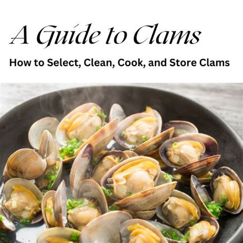 How To Select Clean Cook And Store Clams Quan Shui Wet Market