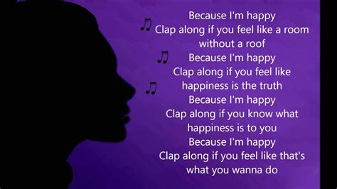 Pharrell Williams Happy Lyrics Youtube