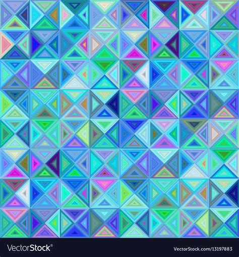 Colorful Regular Triangle Mosaic Background Vector Image